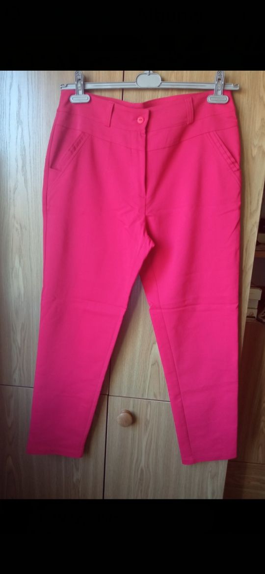 Sławanna Nowe Eleganckie Spodnie Damskie Bawełna Rozm 42/14