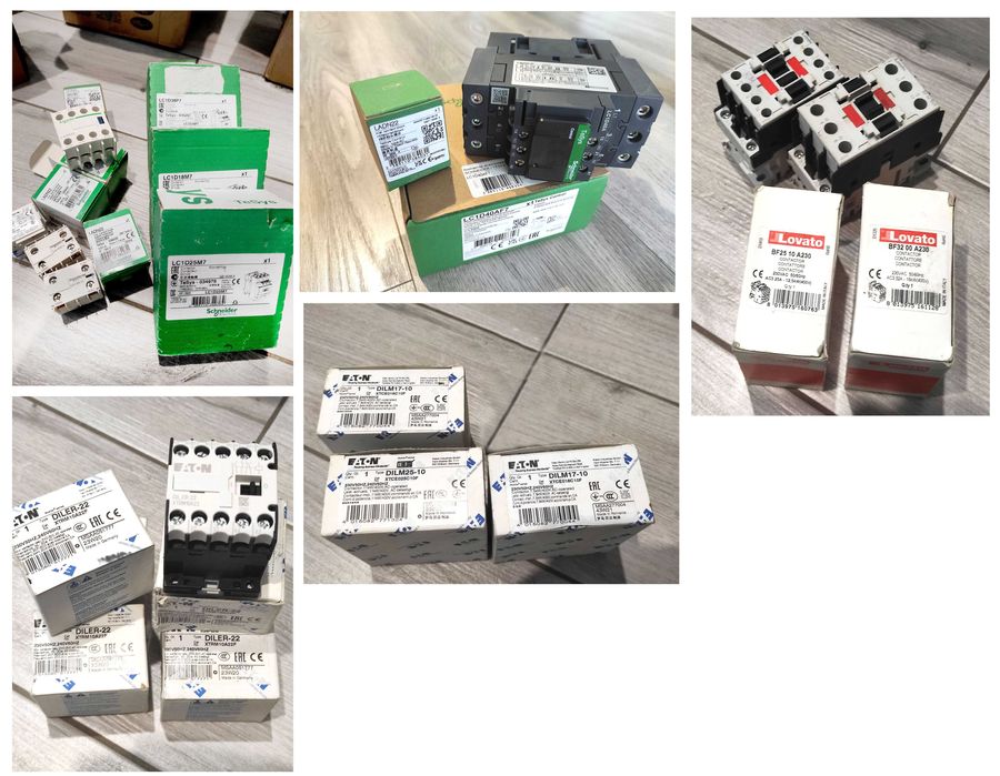 НОВІ! Контактори Eaton 7-17А/25-32-50А пускач Lovato Schneider