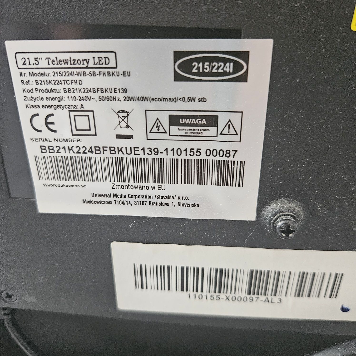 Telewizor blaupunkt 21 cali