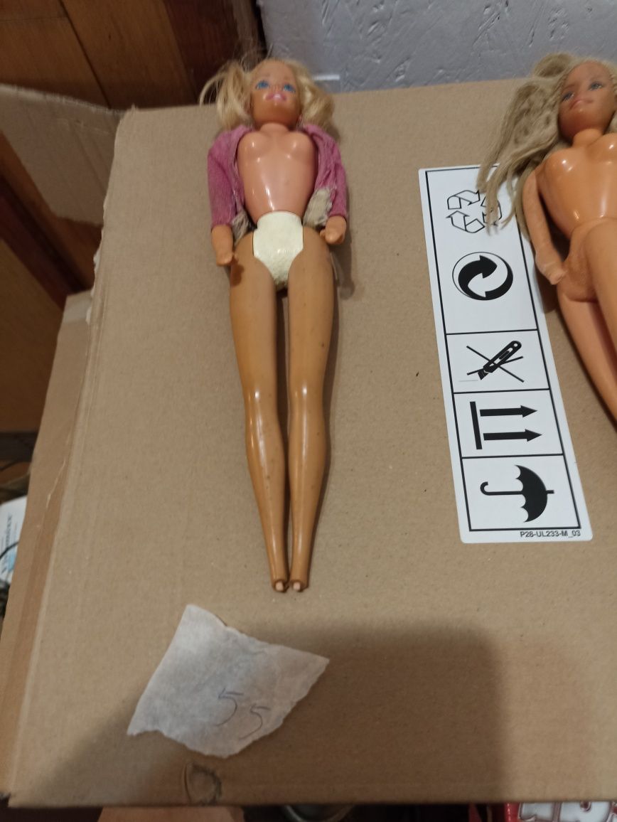 6 bardzo starych lalek Barbie i Ken roczniki 1959, 66,68