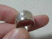 Винтажное серебряное кольцо Кубачи.