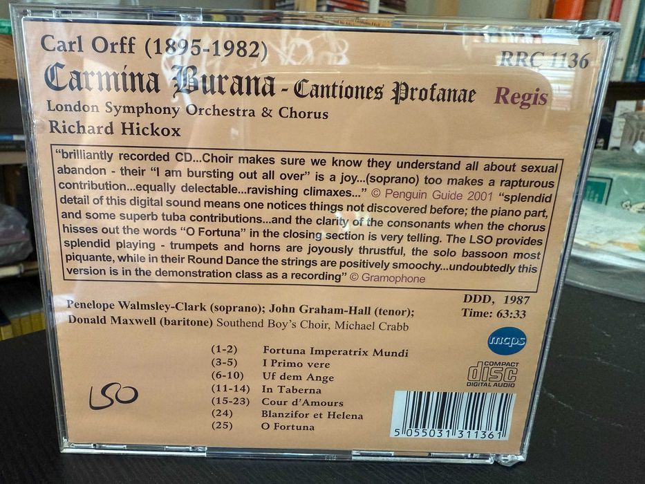 Carl Orff – Carmina Burana – LSO & Chorus – Richard Hickox