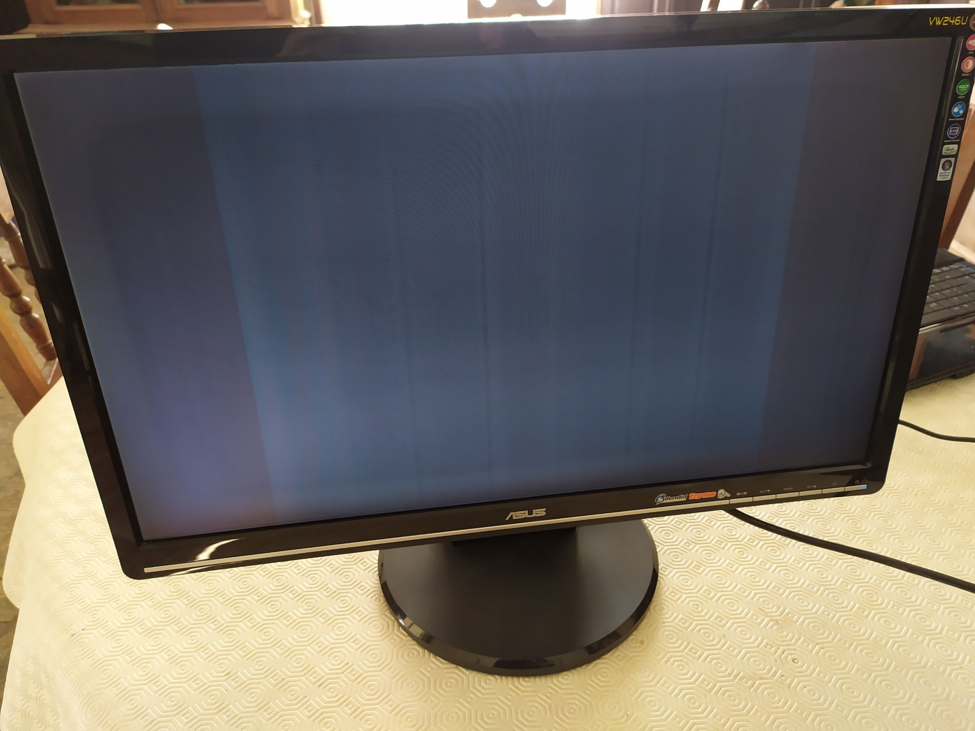 Monitor ASUS VW246 Full HD avariado para reparação ou peças