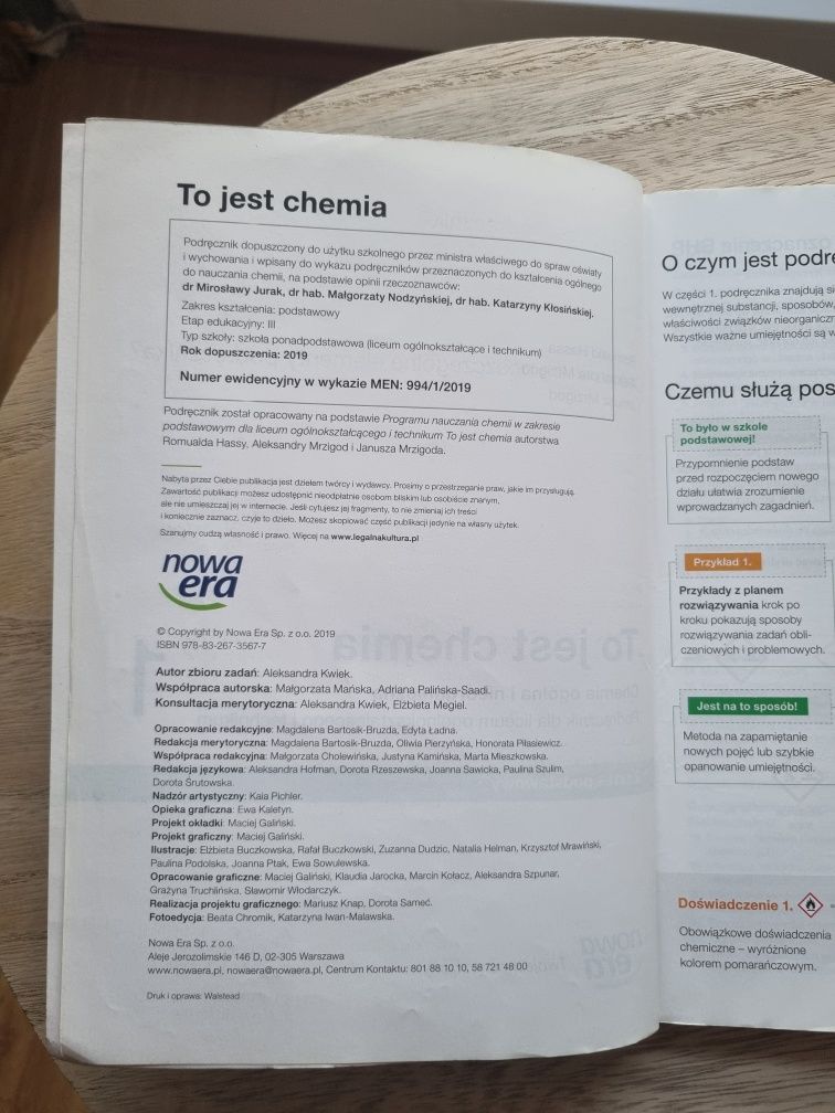Podręcznik to jest chemia 1 - Stan bardzo dobry