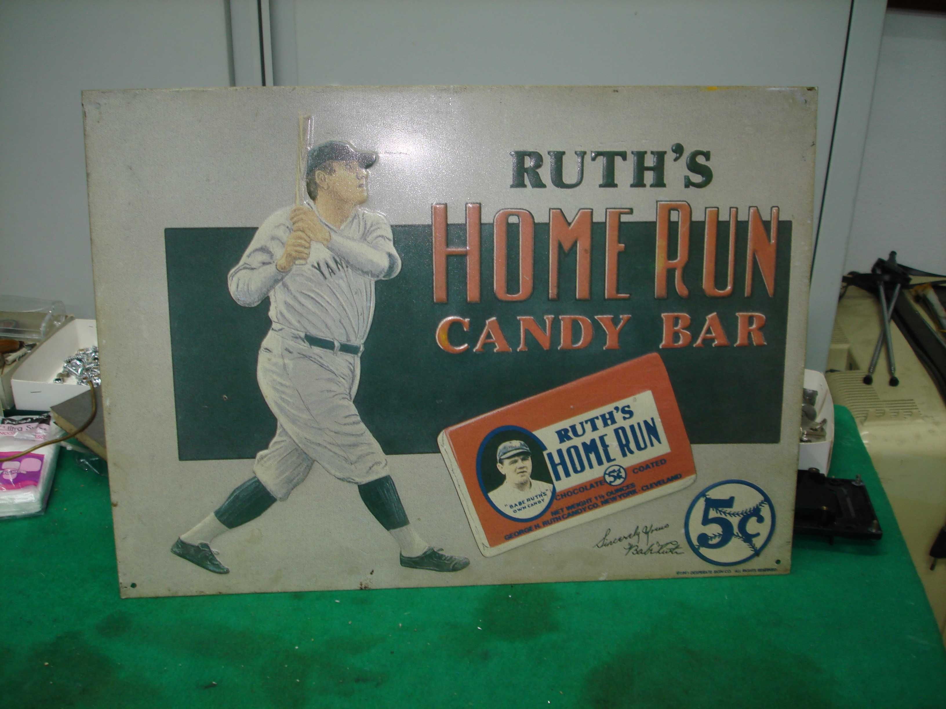 chapa Babe Ruth's beisebol