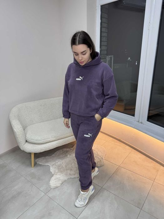 ЗНИЖКА! Костюм теплий з куліскою S M L XL XXL графіт молочний пісочний