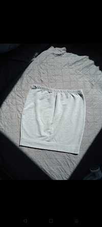 Krótka mini spódniczka szara xs