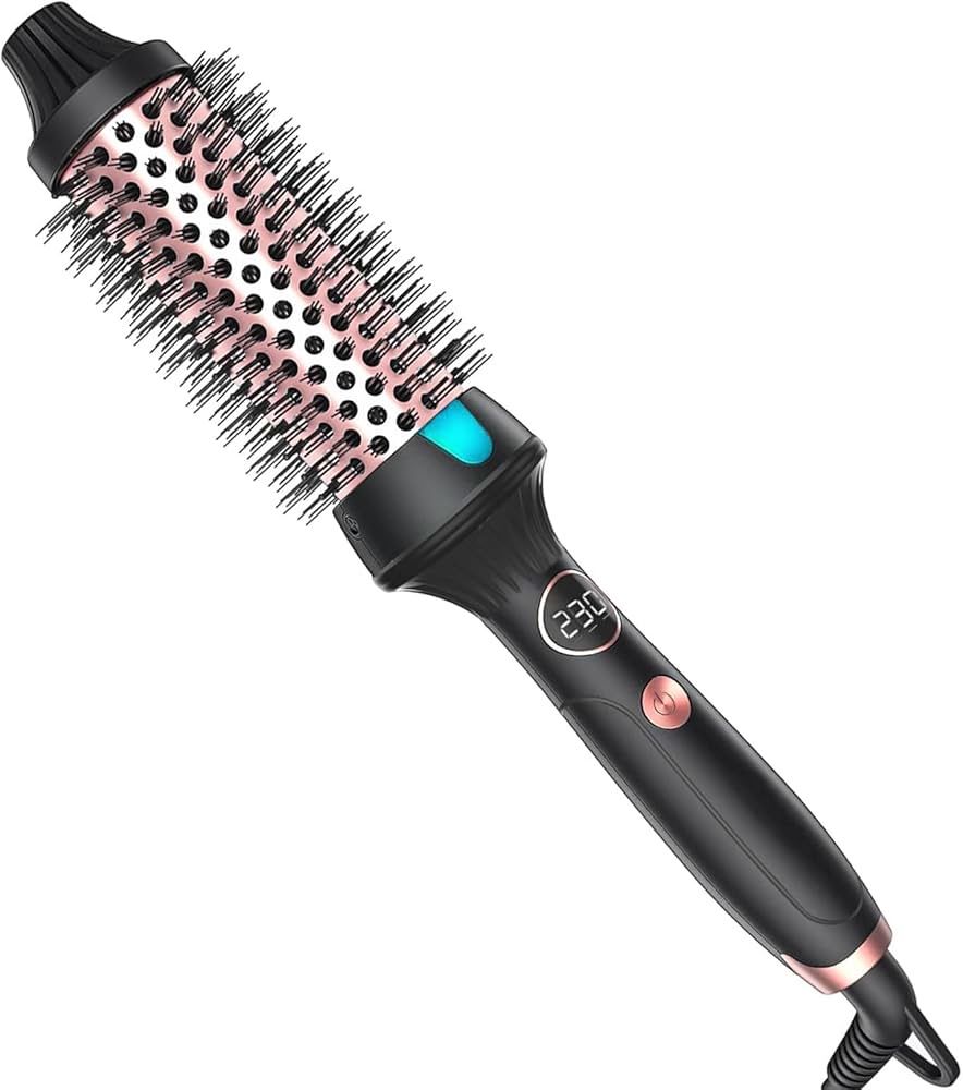 Termiczna szczotka do stylizacji 2w1 z ceramicznym trzonkiem – 38 mm