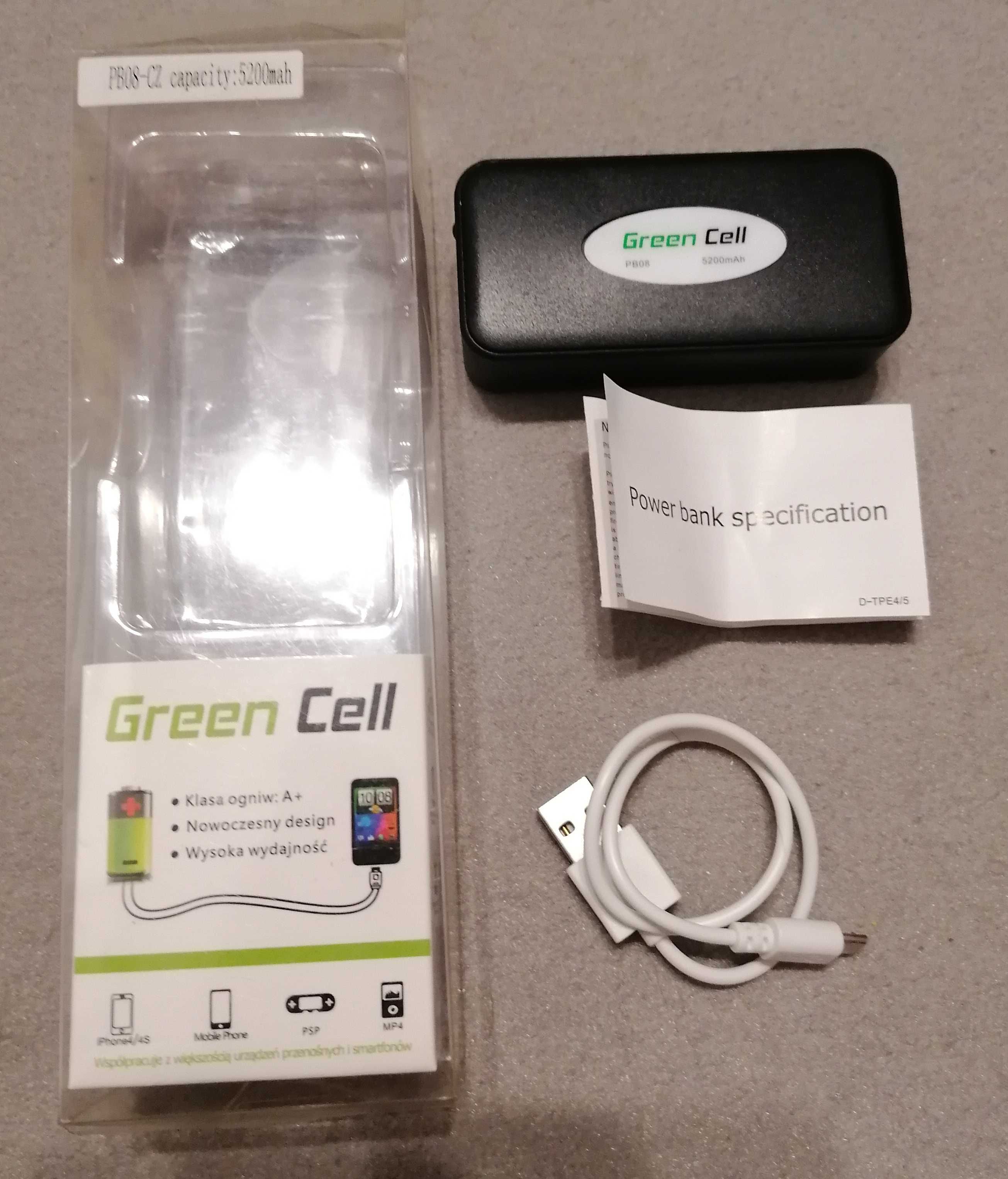 Powerbank Green Cell PB08 5200mAh czarny
