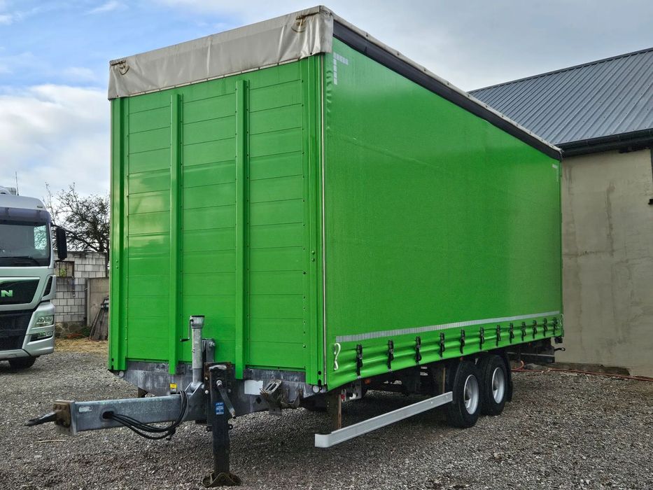 Fliegl PRZYCZEPA CIĘŻAROWA / TANDEM / 2 OSIE / 18 PALET / GÓRNY REGULOWANY SPRZĘG / 10500DMC / 7 TON ŁADOWNOŚĆ