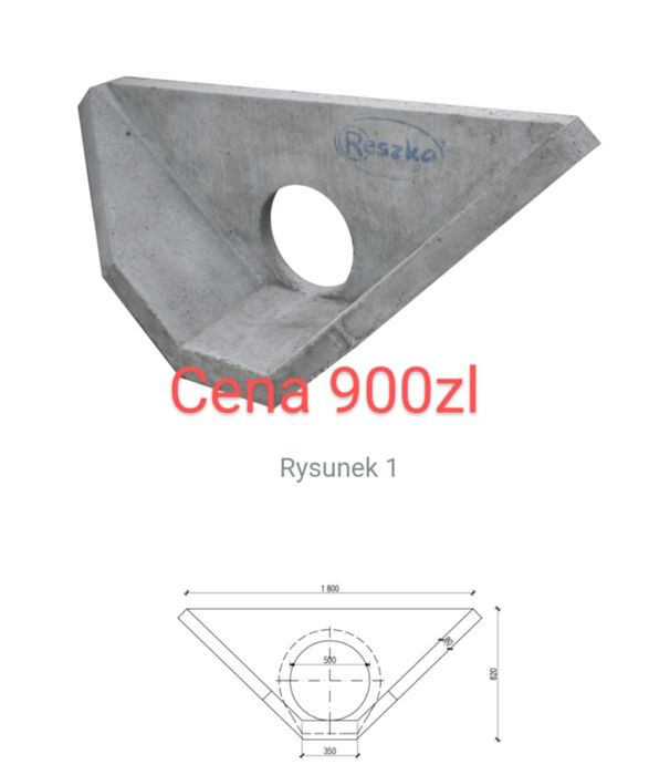 Zbrojona  ścianka  przepustu fi 400 mm