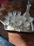 Raríssimo serviço de vinho do Porto cristal Baccarat