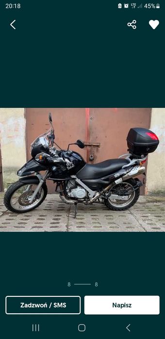 Sprzedam bmw gs650 43tys.