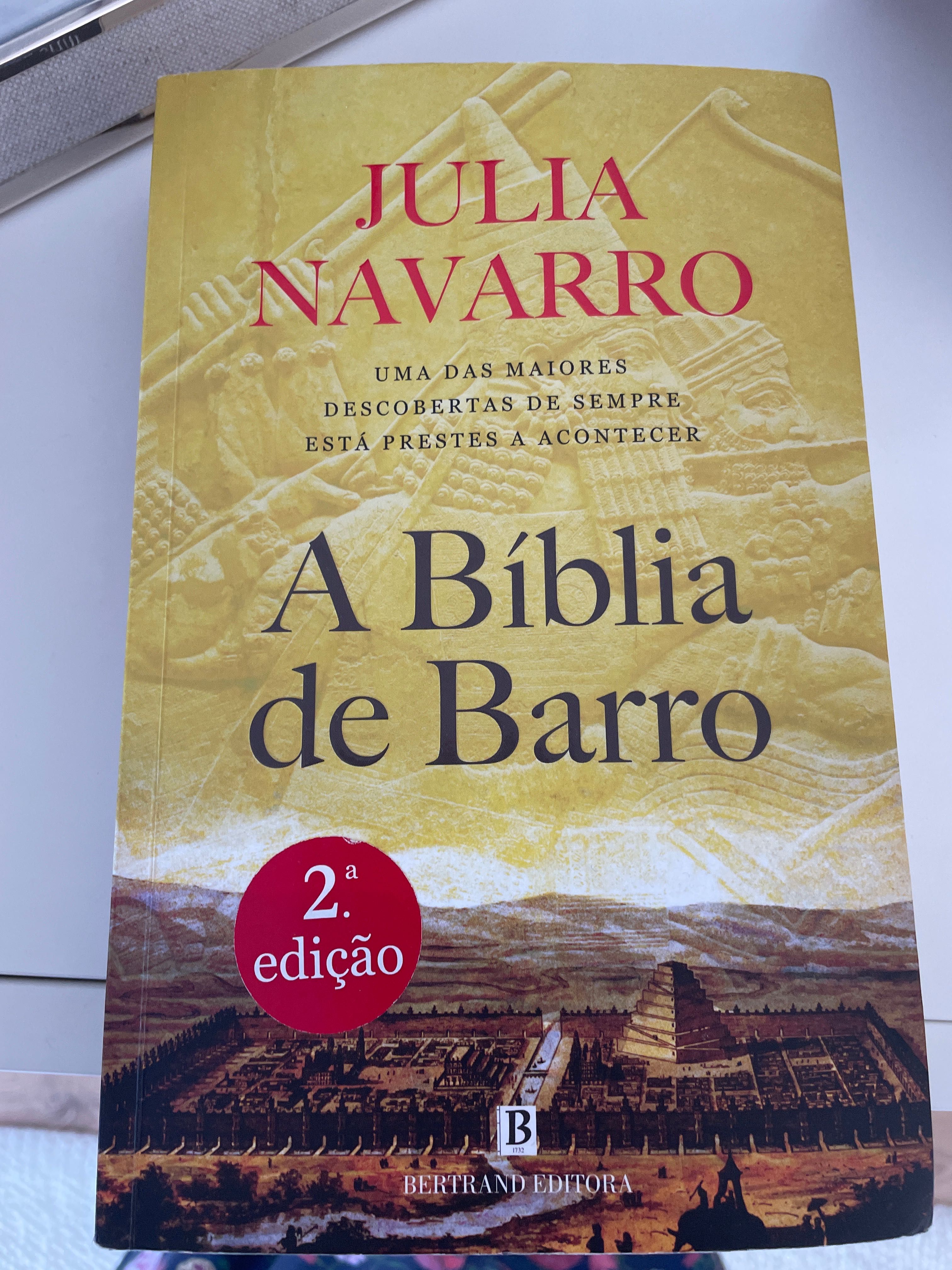 Livro a biblia de barro Julia navarro