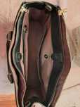 Ralph Lauren RLL black newbury double zip handbag duża torba skórzana