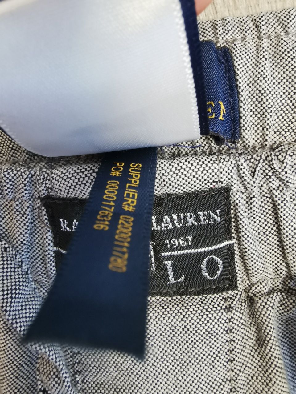 Szare męskie spodnie piżamowe Polo Ralph Lauren L