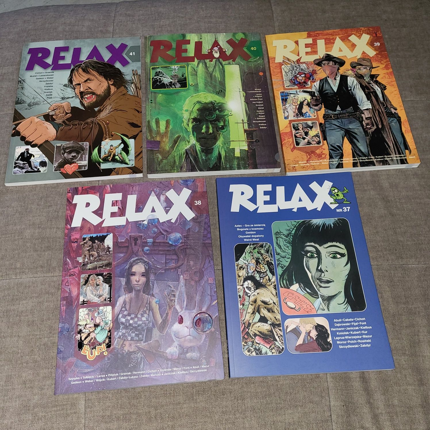 Relax Magazyn opowieści rysunkowych PolishComicArt Labrum nr 32-41
