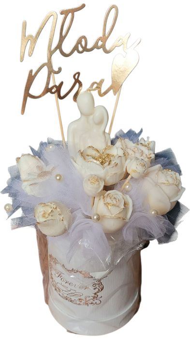 Flowerbox że świeczkami sojowymi