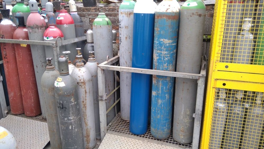Gazy techniczne butle wymiana gazy techniczne tlen acetylen argon mix