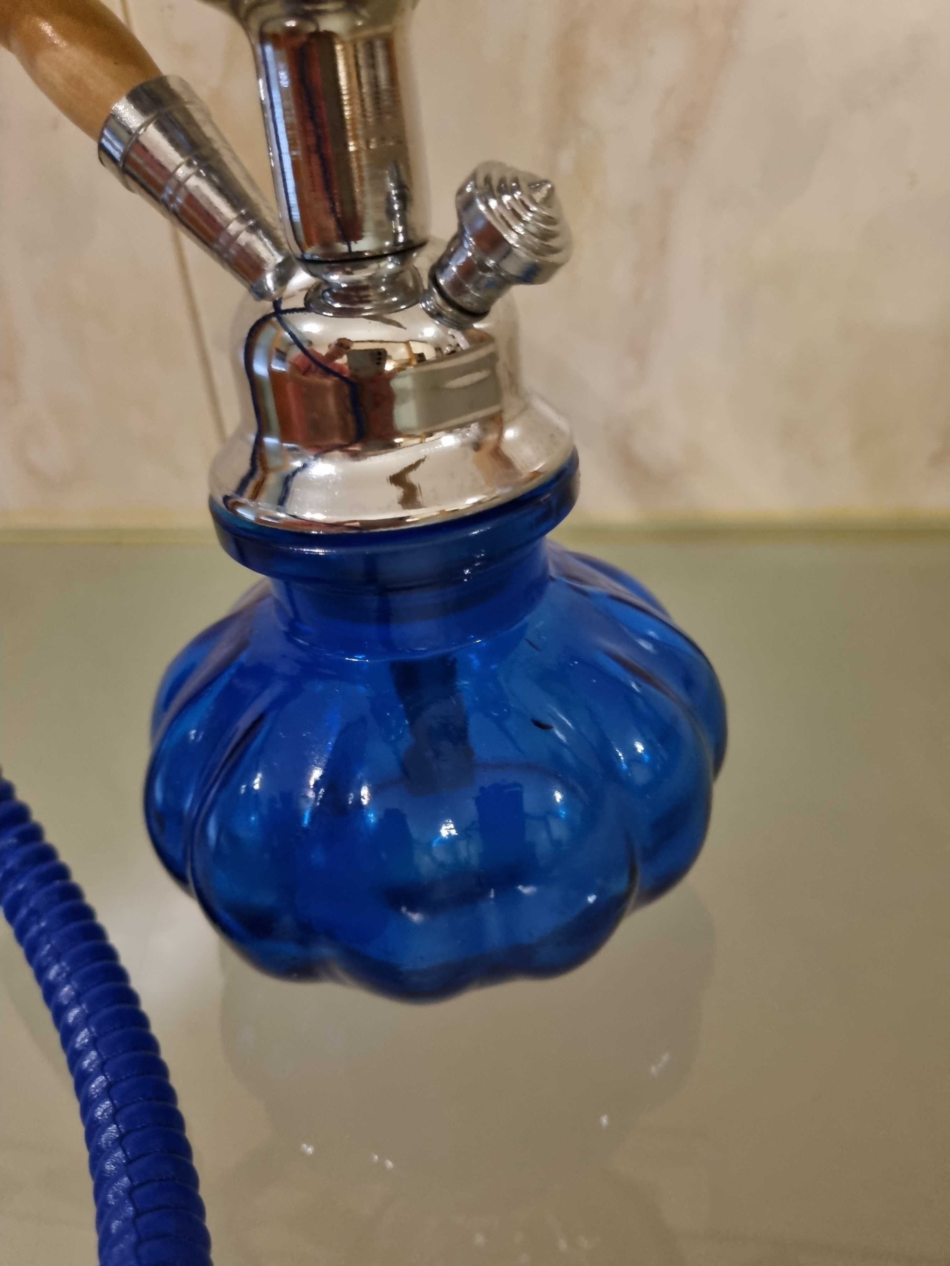 Shisha - Azul, Prateada e madeira