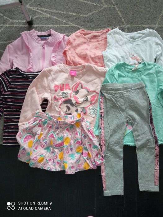 Paka ubrań dla dziewczynki rozmiar 98/104