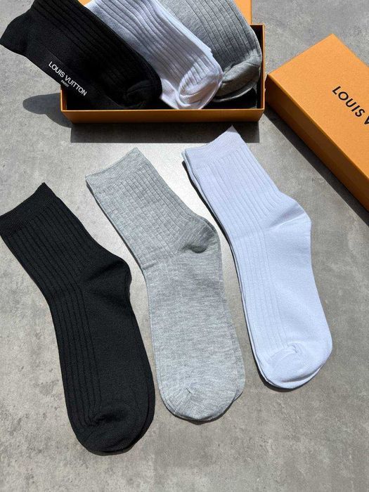 Мужские носки Louis Vuitton мужское белье LV 3 пары в коробке t147