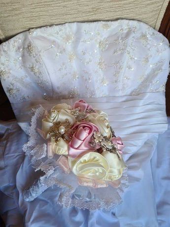 Vestido de noiva curto NOVO princesa tamanho 40