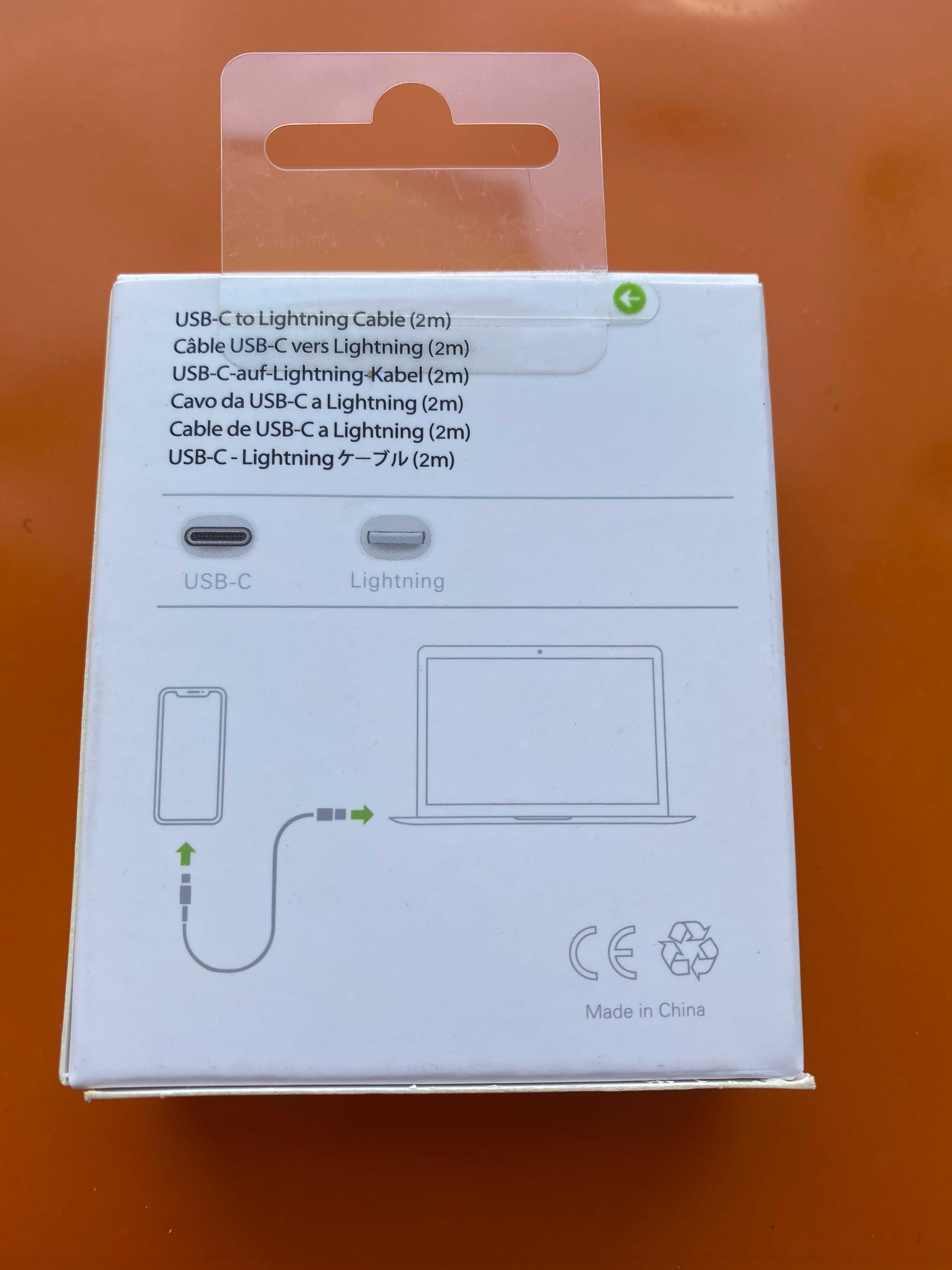 Кабель Apple USB-C на Lightning Cable (2 m) A1702 (MKQ42FE/A)