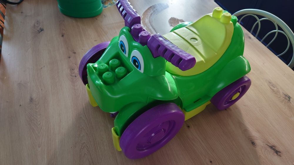 Jeździk krokodyl Fischer Price mega blocks