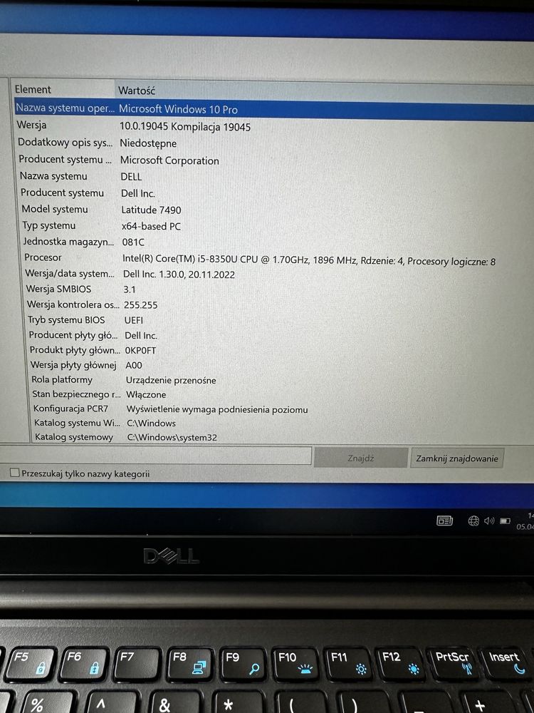 Laptop Dell Latitude 7490