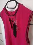 Guess Adalberta Dress sukienka malinowy róż fuksja bodycon etui sexy