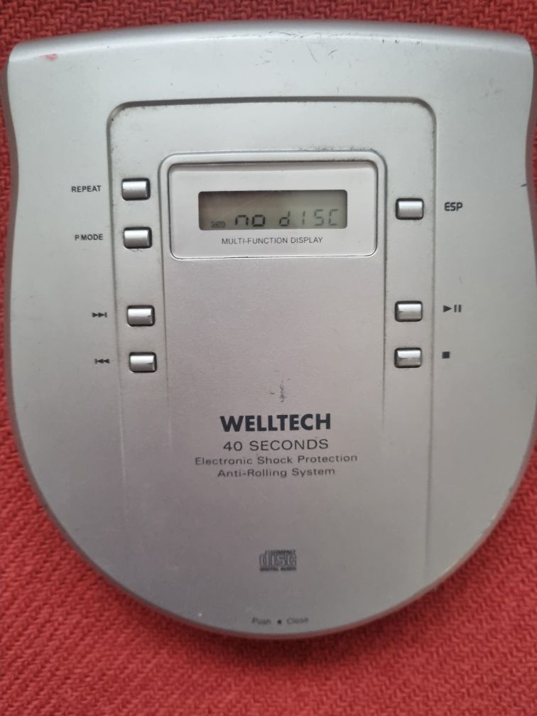 Odtwarzacz CD Welltech ładnie gra stan ok