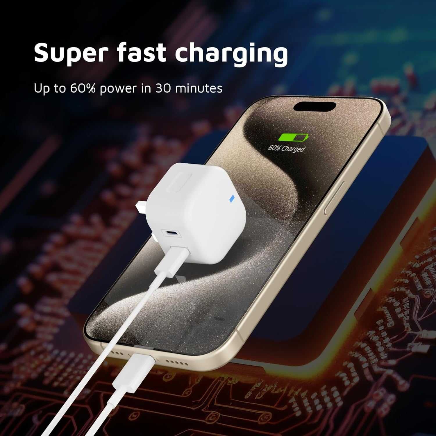 Szybka ładowarka USB-C 20W do iPhone, Apple Watch, iPad + Gratis