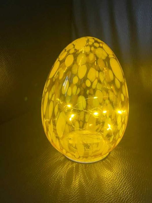 Jajo szklane LED z timerem dekoracja Wielkanoc