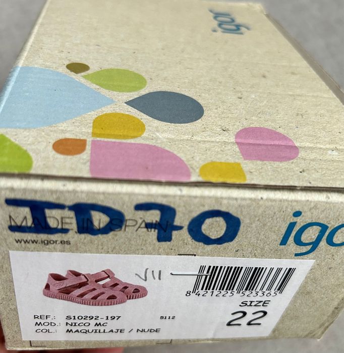 Sandalias Igor - Nude - Tam 22