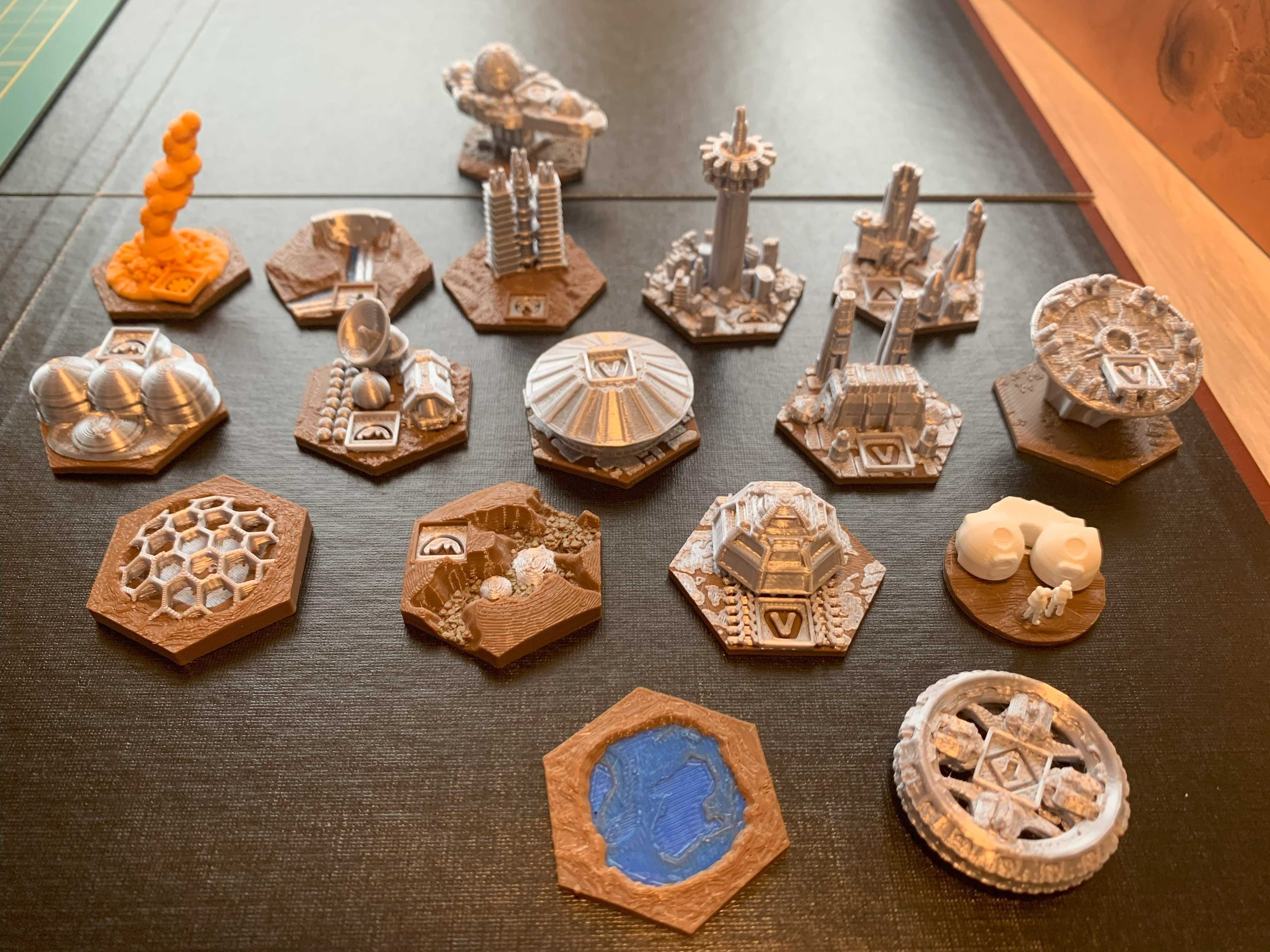 Terraformacja Marsa - dodatkowe Obszary Specjalne 3D / statki koloni