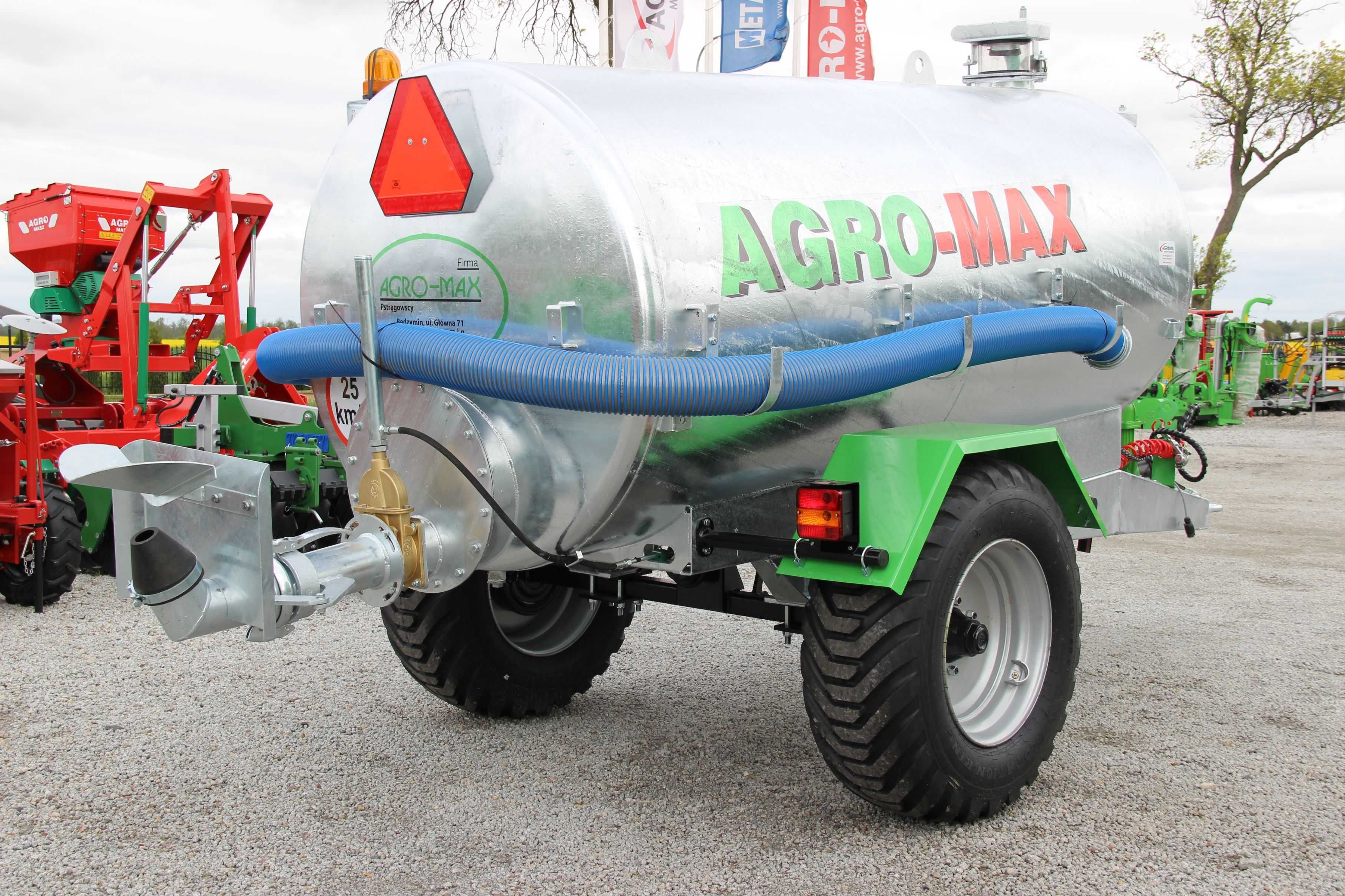 Beczkowóz wóz asenizacyjny jednoosiowy agro-max
