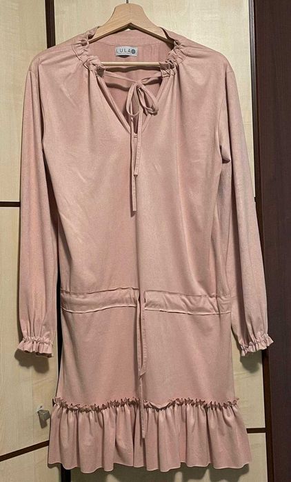 Tunika LULA - pudrowy róż.