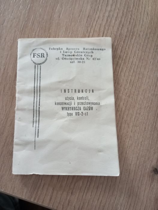 Wykrywacz gazów  z 1965 r