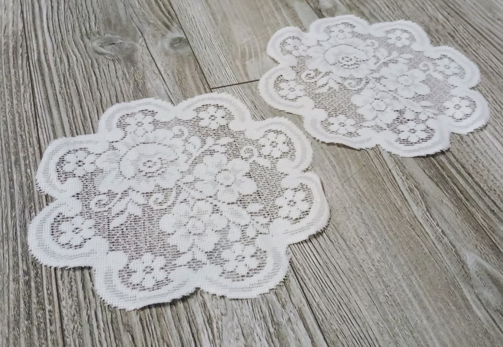 Serwetki małe okrągłe wzór vintage