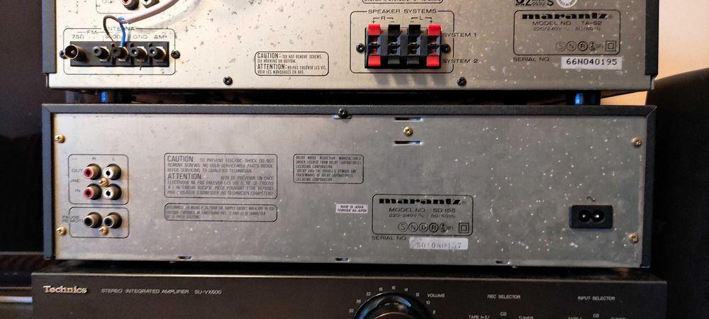 Wieża amplituner Marantz TA-52, magnetofon kasetowy Marantz SD 155
