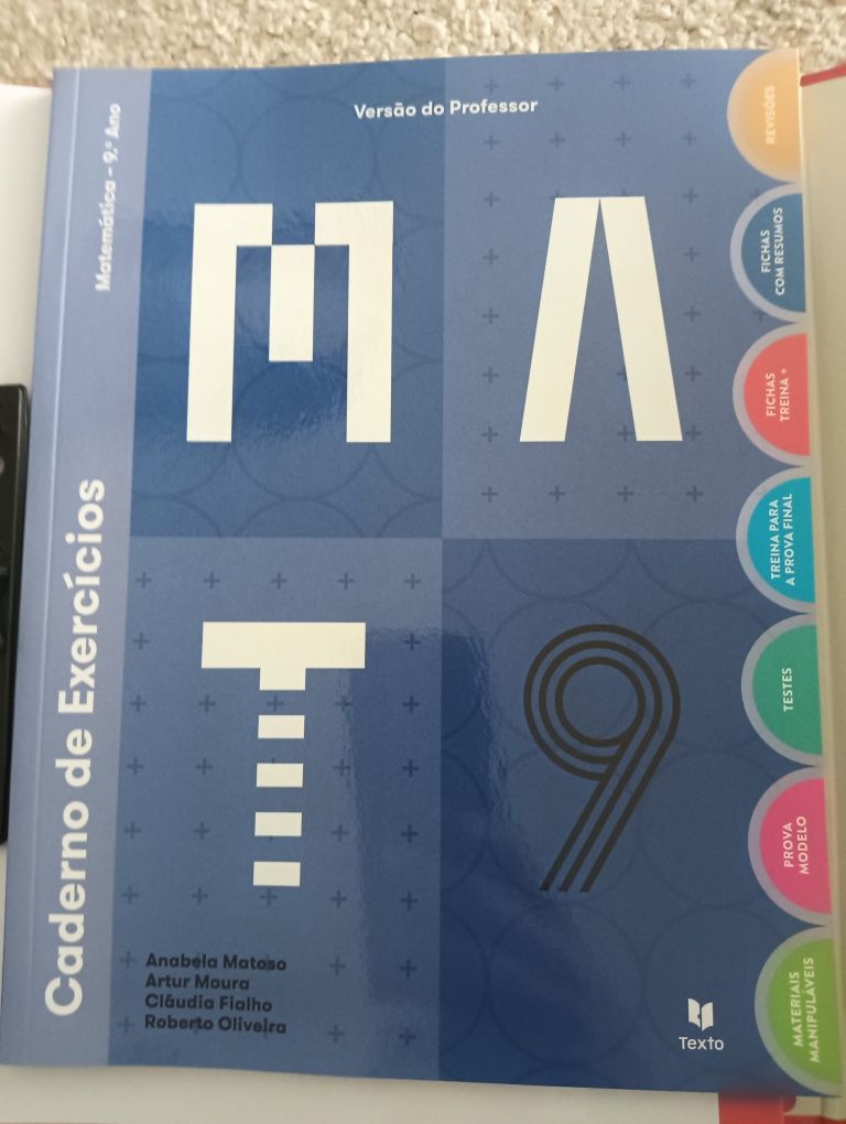 MAT 9 - Matemática 9.º ANO Manual e inclusão NOVOS!