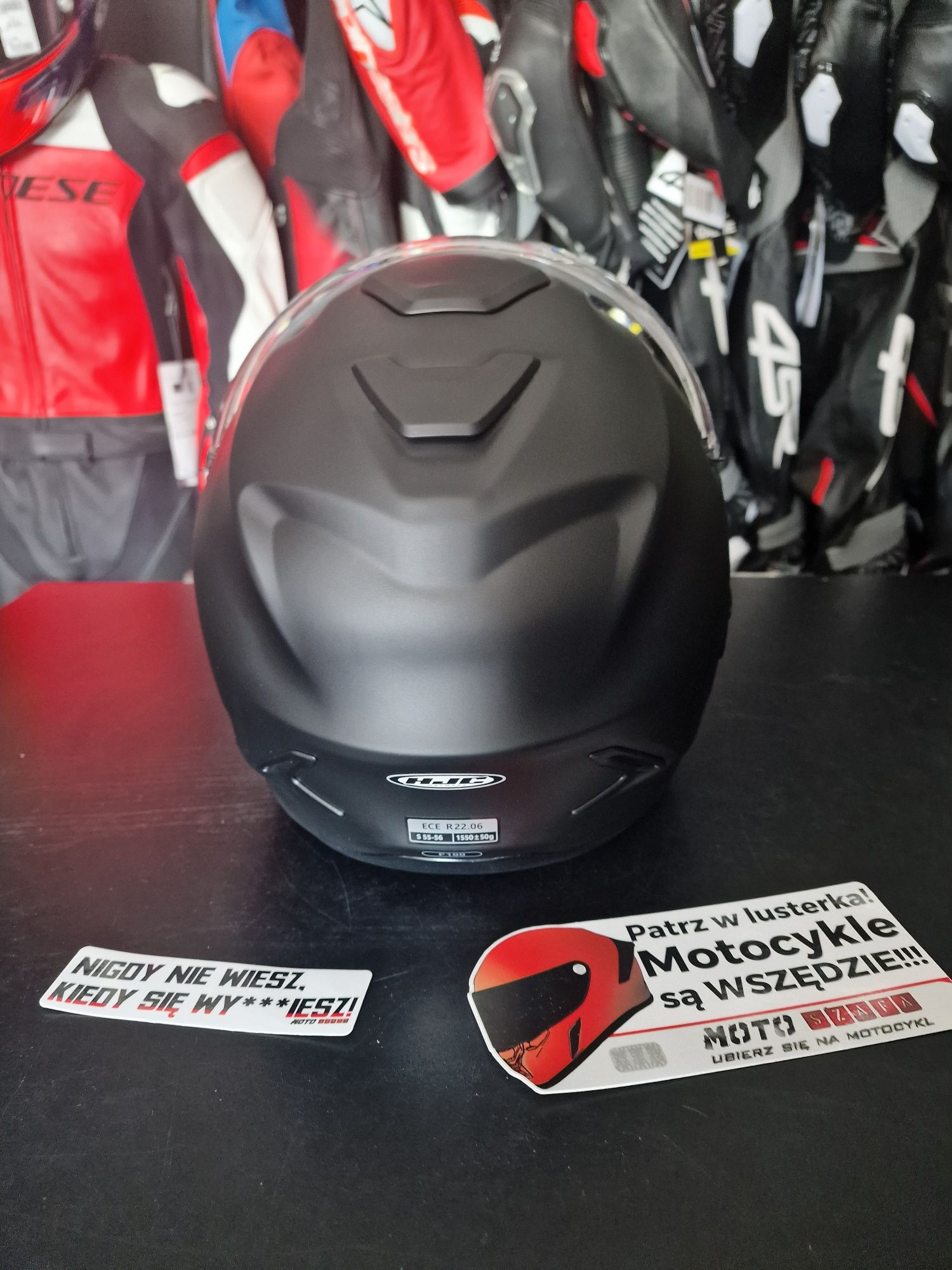 MotoSzafa Kask motocyklowy HJC F100 SOLID SEMI FLAT BLACK !gratisy!