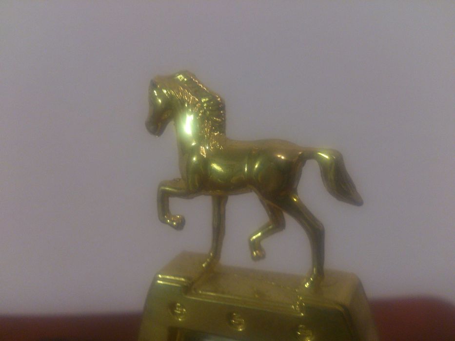 Vintage England Clock - Park Lane Horse, Horseshoe. For Luck