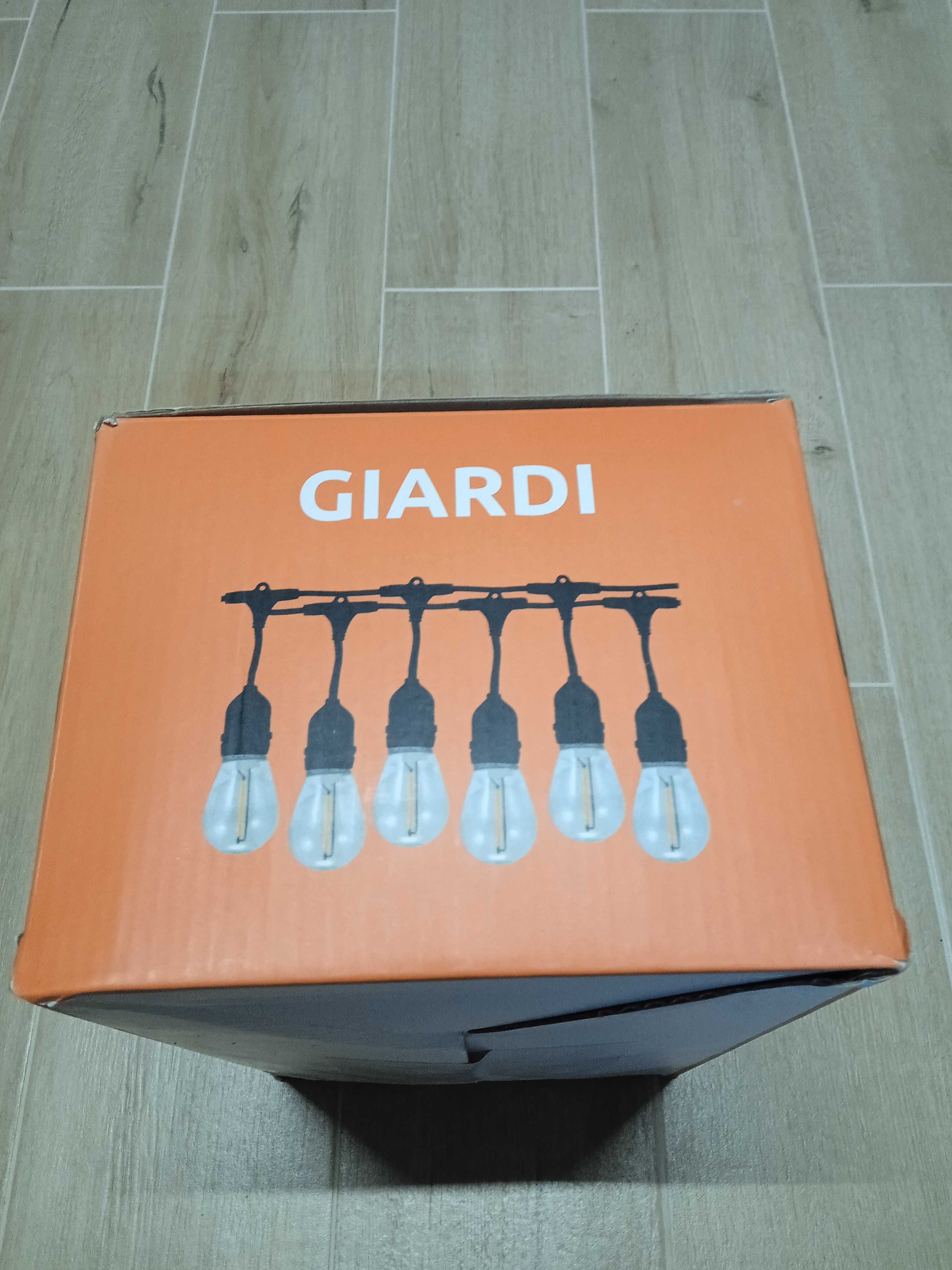 Girlanda ogrodowa ze zwisem (20mb, 20 żarówek filament a' 1 Wat/230V)