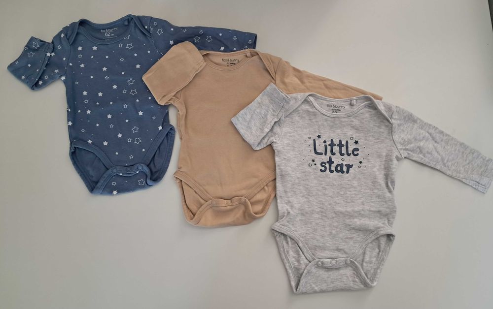 Zestaw 3x body niemowlęce Sinsay, rozmiar 62