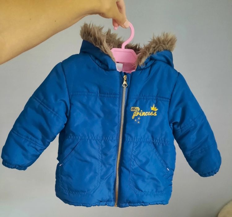 Ocieplana kurtka granatowa Ergee 86