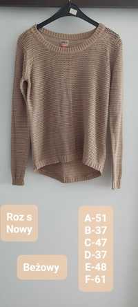 Sweter damski, roz s, nowy