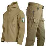 Костюм (куртка,штани) тактичний Softshell на флісі_розм. 2XL(52) койот