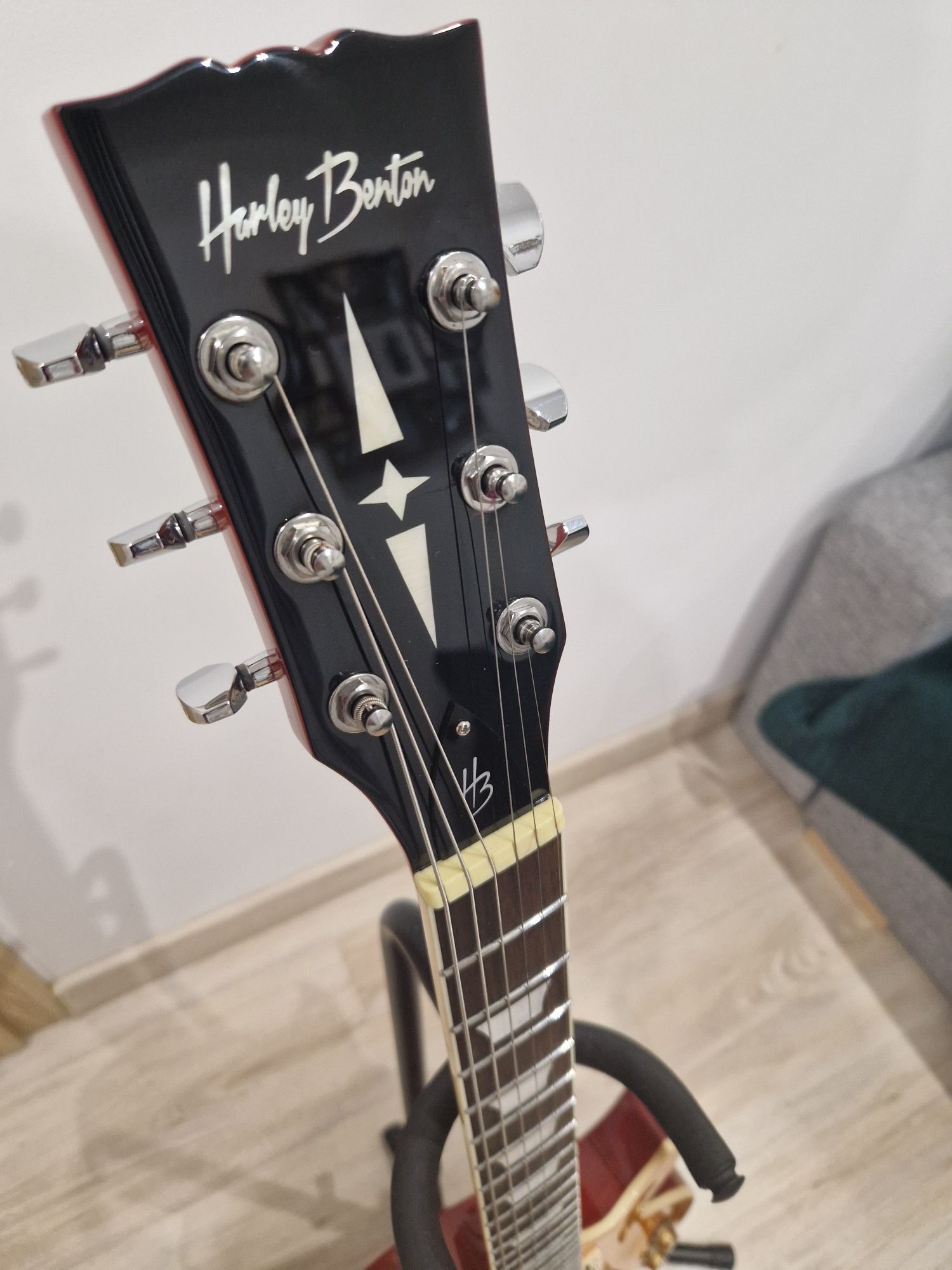 Gitara Harley Benton SC-550 Plus EMG PAF – Stan idealny, setup lutnika
